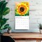 Sunflowers | 2026 12 x 24 Inch (Hanging) Monthly Square Wall Calendar | Foil Stamped Cover